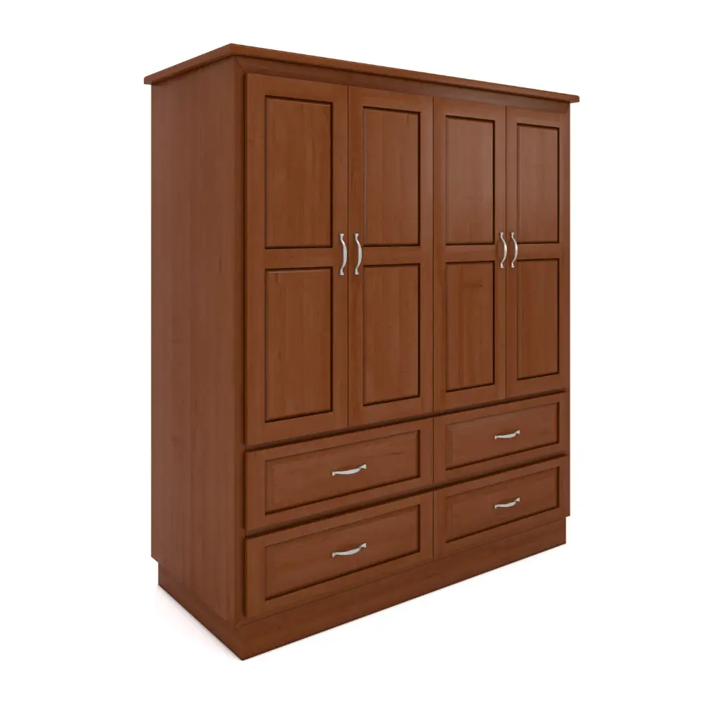 Brookside Wardrobe 60"Wide - 4Door 4Drawer