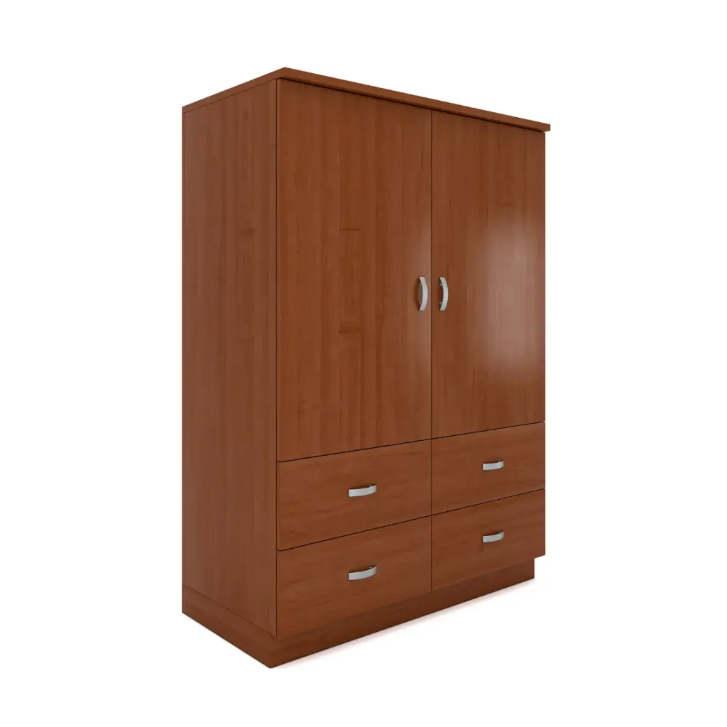 Milano Wardrobe 48"Wide - 2Door 4Drawer