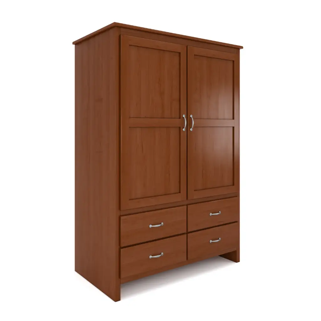 Raleigh Wardrobe 48"Wide - 2Door 4Drawer