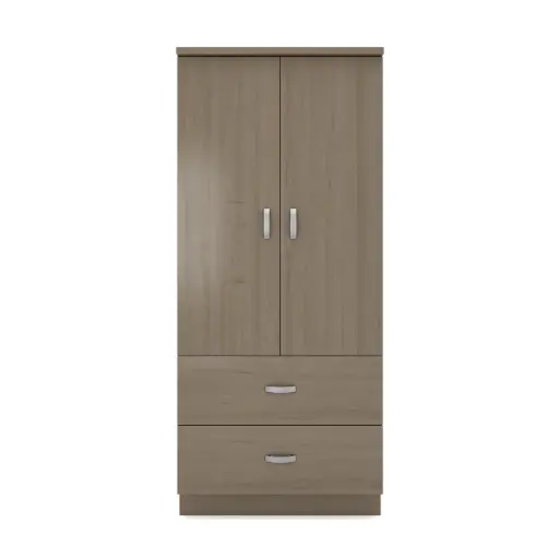 Milano Wardrobe 30"Wide - 2Door 2Drawer
