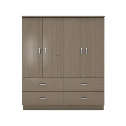 Milano Wardrobe 60"Wide - 4Door 4Drawer