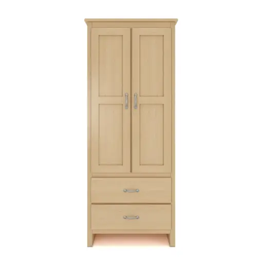 Raleigh Wardrobe 30"Wide - 2Door 2Drawer