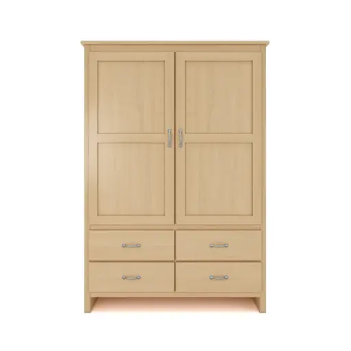 Raleigh Wardrobe 48"Wide - 2Door 4Drawer